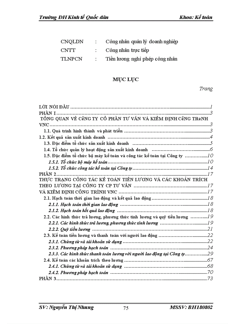 image for page Kế toán tiền lương và các khoản trích theo lương tại Cty cổ phần Tư vấn và Kiểm định công trình VNC