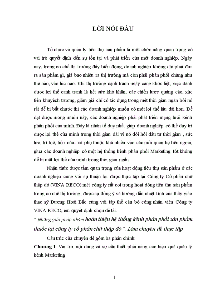 image for page Một số giải pháp nhằm hoàn thiện hệ thống kênh phân phối tại Công ty cổ phần Chữ thập đỏ.
