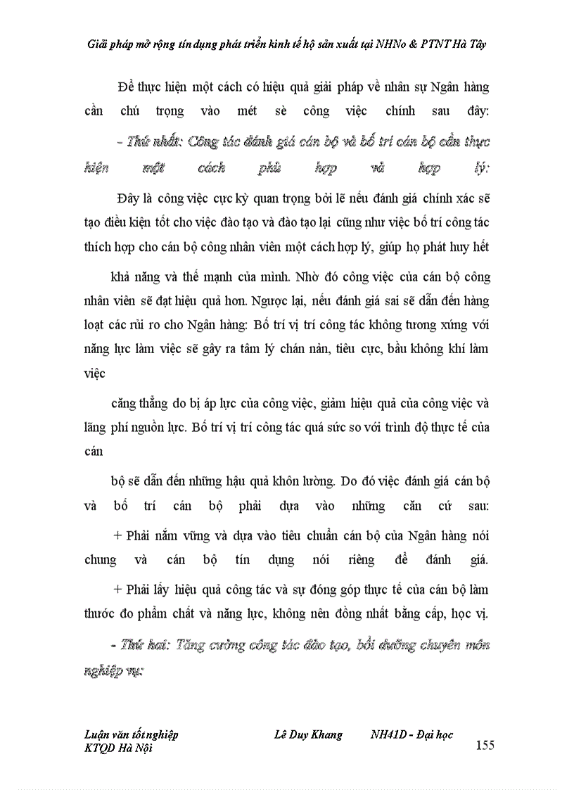 image for page Giải pháp mở rộng tín dụng phát triển kinh tế hộ sản xuất tại NHNo&PTNT Hà Tây