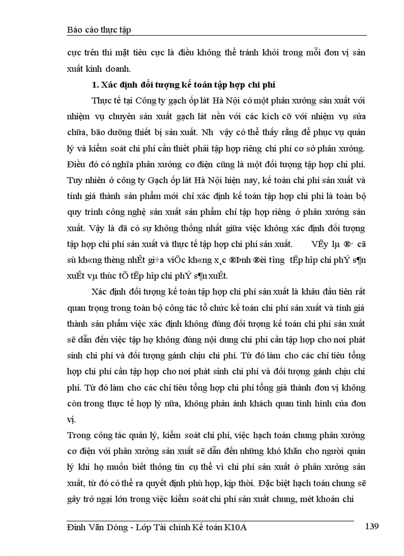 image for page Hoàn thiện công tác hạch toán, kế toán chi phí sản xuất và tính giá thành sản phẩm ở công ty Gạch ốp lát Hà Nội.