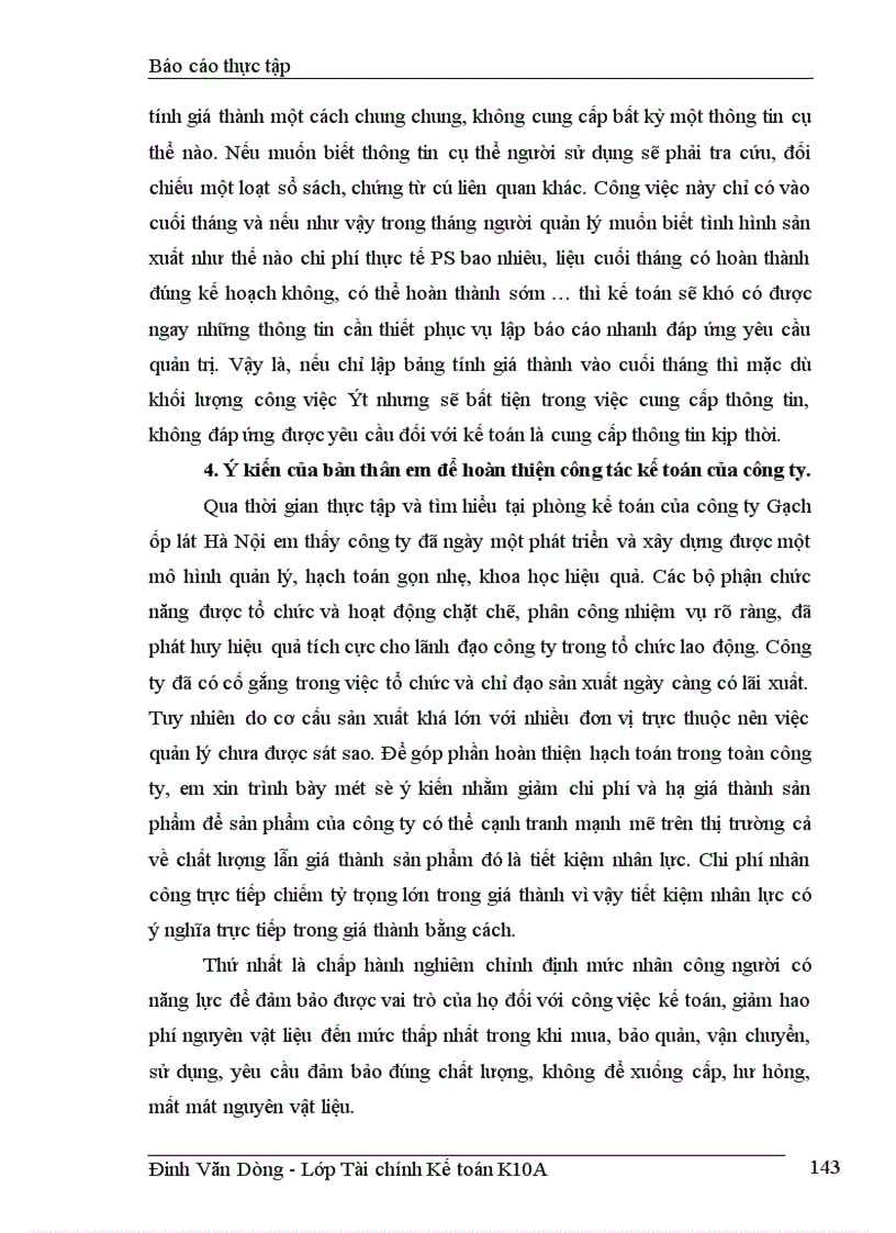 image for page Hoàn thiện công tác hạch toán, kế toán chi phí sản xuất và tính giá thành sản phẩm ở công ty Gạch ốp lát Hà Nội.
