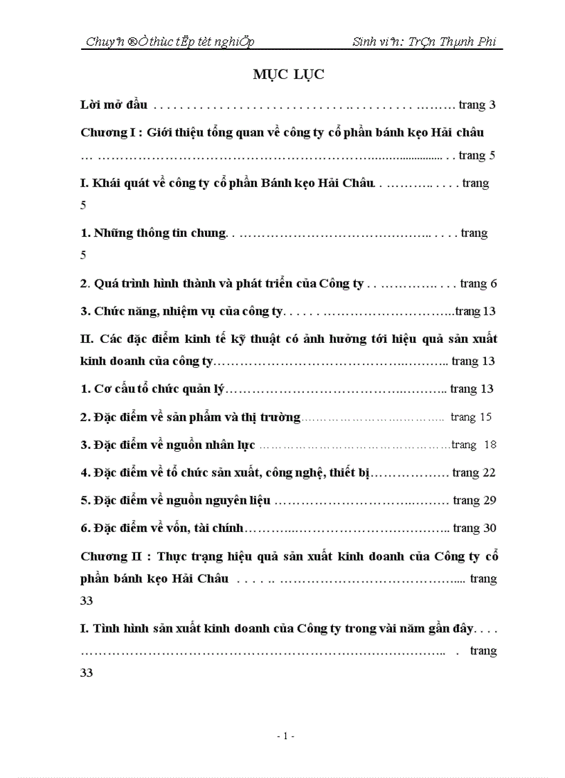 image for page Nâng cao hiệu quả sản xuất kinh doanh của Công ty Cổ phần bánh kẹo Hải Châu