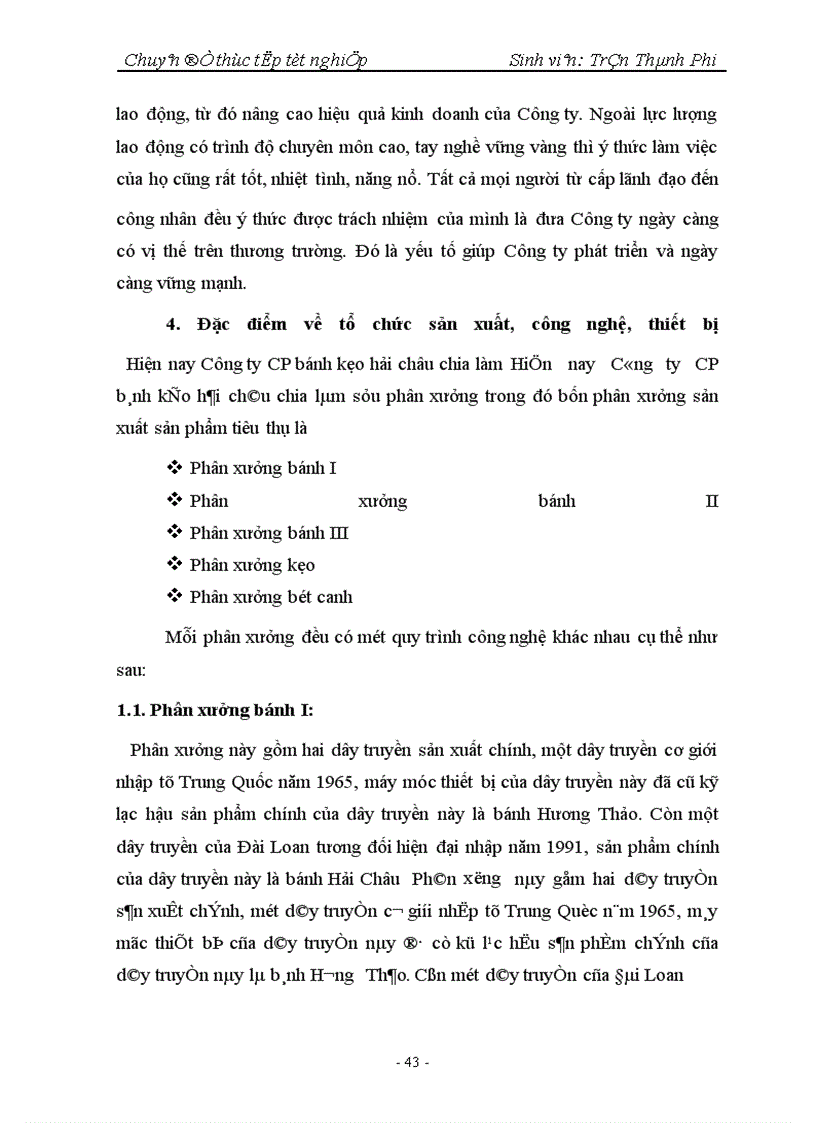image for page Nâng cao hiệu quả sản xuất kinh doanh của Công ty Cổ phần bánh kẹo Hải Châu