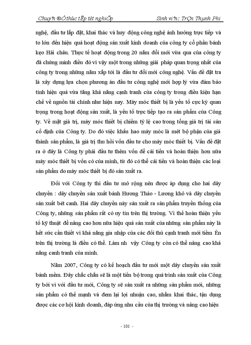 image for page Nâng cao hiệu quả sản xuất kinh doanh của Công ty Cổ phần bánh kẹo Hải Châu