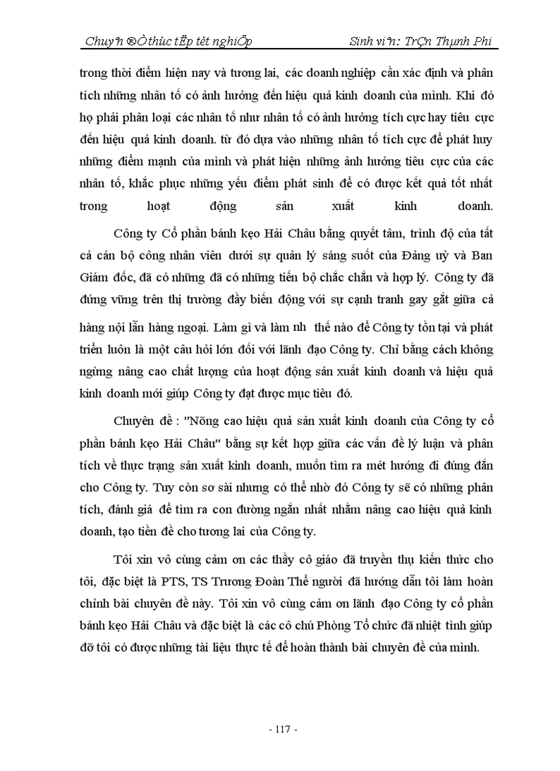 image for page Nâng cao hiệu quả sản xuất kinh doanh của Công ty Cổ phần bánh kẹo Hải Châu