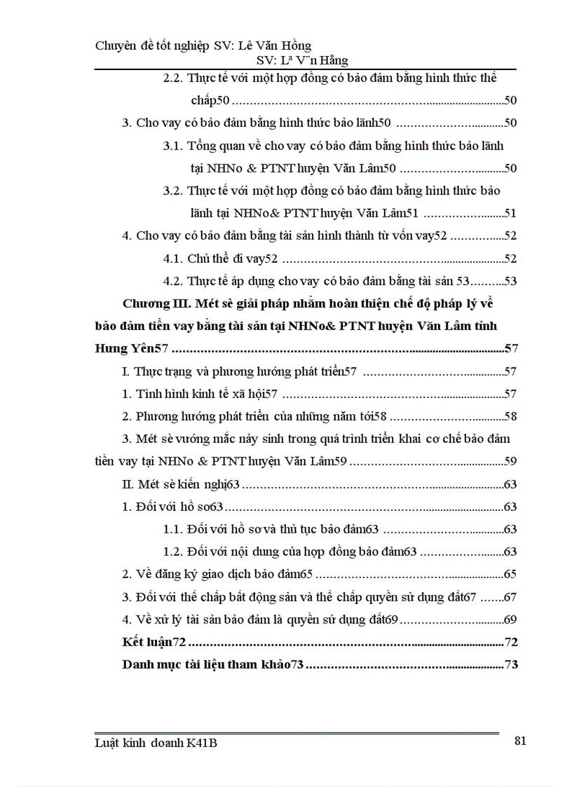 image for page Chế độ pháp lý về bảo đảm tiền vay bằng tài sản trong hoạt động tín dụng ngân hàng, thực tiễn áp dụng tại NHNo & PTNT huyện Văn Lâm