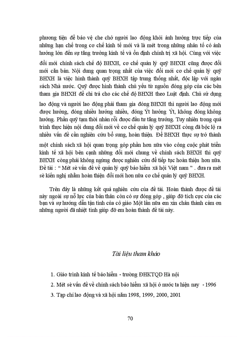 image for page Một số vấn đề về quản lý quỹ bảo hiểm xã hội Việt nam