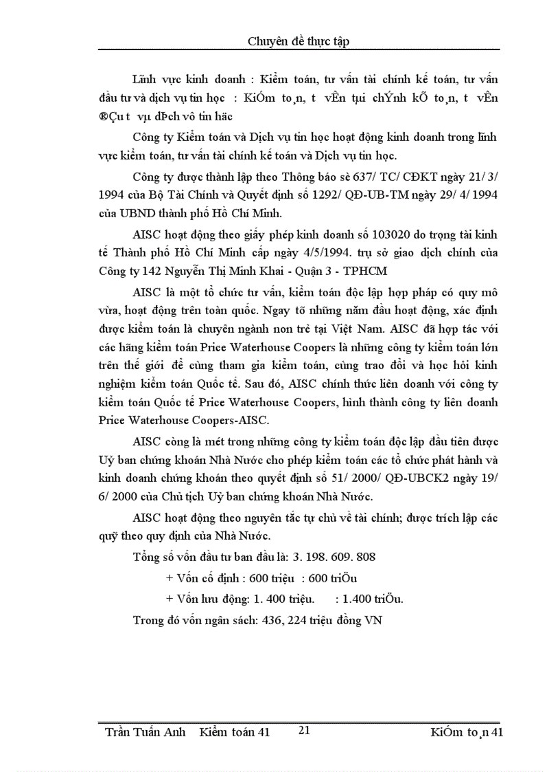 image for page Kiểm toán chu trình bán hàng – thu tiền trong kiểm toán báo cáo tài chính do Công ty Kiểm toán và Dịch vụ tin học thực hiện