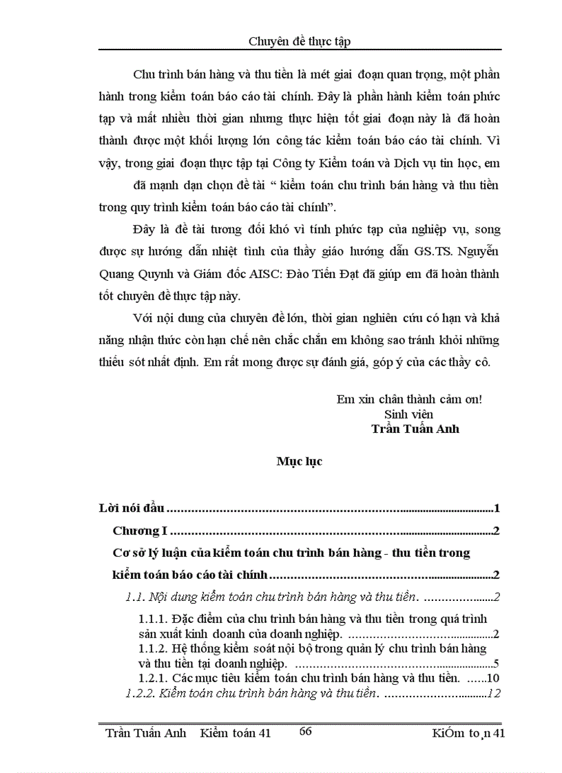 image for page Kiểm toán chu trình bán hàng – thu tiền trong kiểm toán báo cáo tài chính do Công ty Kiểm toán và Dịch vụ tin học thực hiện