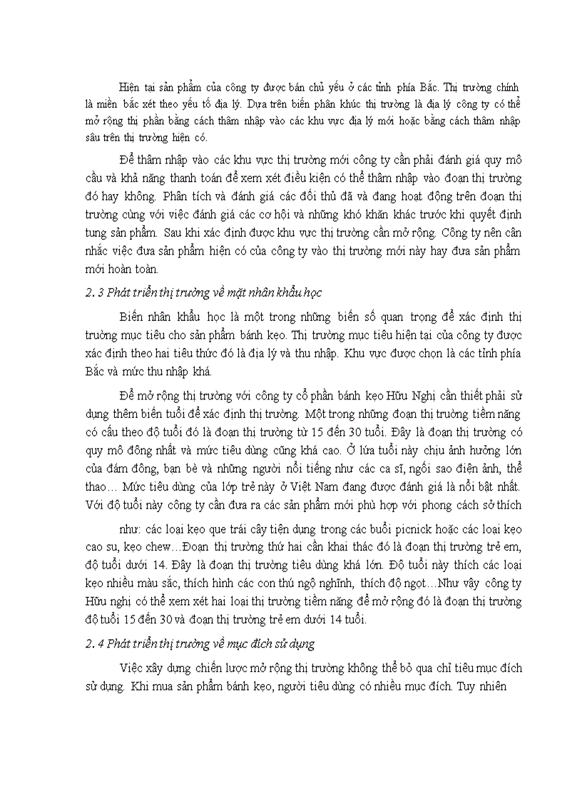 image for page Các giải pháp Marketing nhằm phát triển thị trường cho công ty bánh kẹo Hữu Nghị