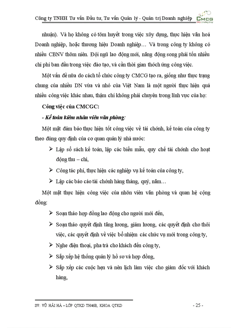 image for page Công ty TNHH Tư vấn Đầu tư, Tư vấn Quản lý - Quản trị Doanh nghiệp CMCG