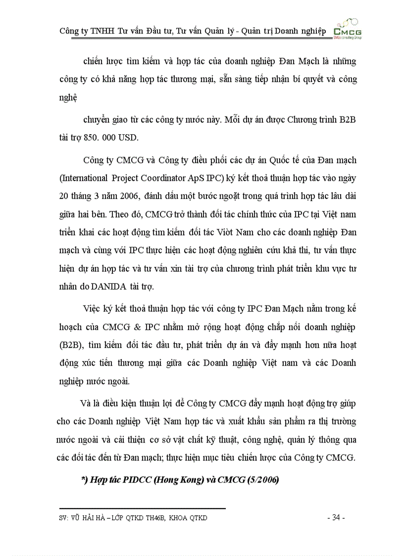 image for page Công ty TNHH Tư vấn Đầu tư, Tư vấn Quản lý - Quản trị Doanh nghiệp CMCG