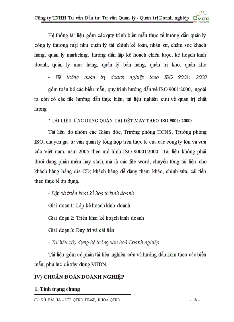 image for page Công ty TNHH Tư vấn Đầu tư, Tư vấn Quản lý - Quản trị Doanh nghiệp CMCG