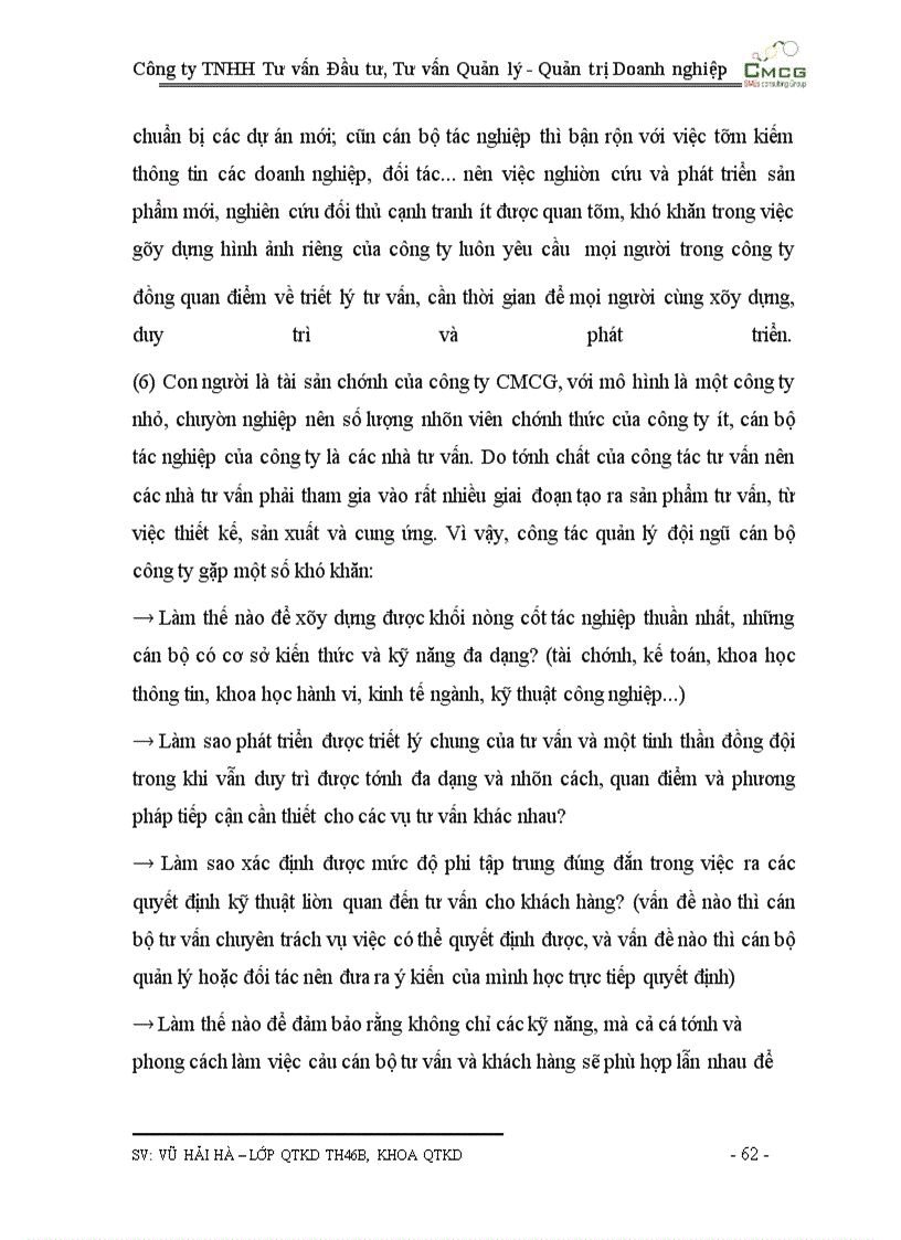 image for page Công ty TNHH Tư vấn Đầu tư, Tư vấn Quản lý - Quản trị Doanh nghiệp CMCG