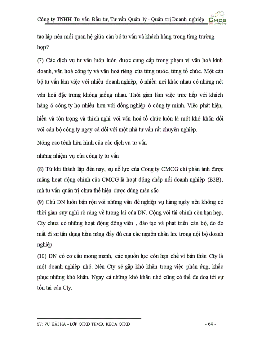 image for page Công ty TNHH Tư vấn Đầu tư, Tư vấn Quản lý - Quản trị Doanh nghiệp CMCG