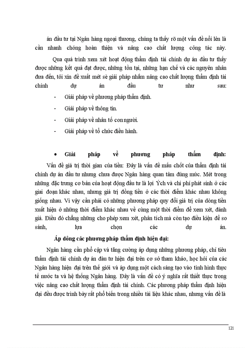 image for page Một số giải pháp nâng cao chất lơượng thẩm định tài chính dự án đầu tơư trong hoạt động cho vay tại NHNTVN.