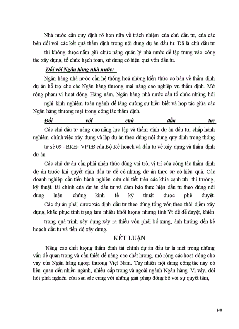 image for page Một số giải pháp nâng cao chất lơượng thẩm định tài chính dự án đầu tơư trong hoạt động cho vay tại NHNTVN.