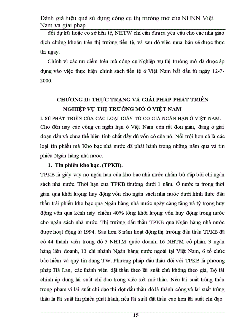 image for page Đánh giá hiệu quả hoạt động nghiệp vụ thị trường mở của Ngân Hàng Nhà Nước Việt Nam và giải pháp