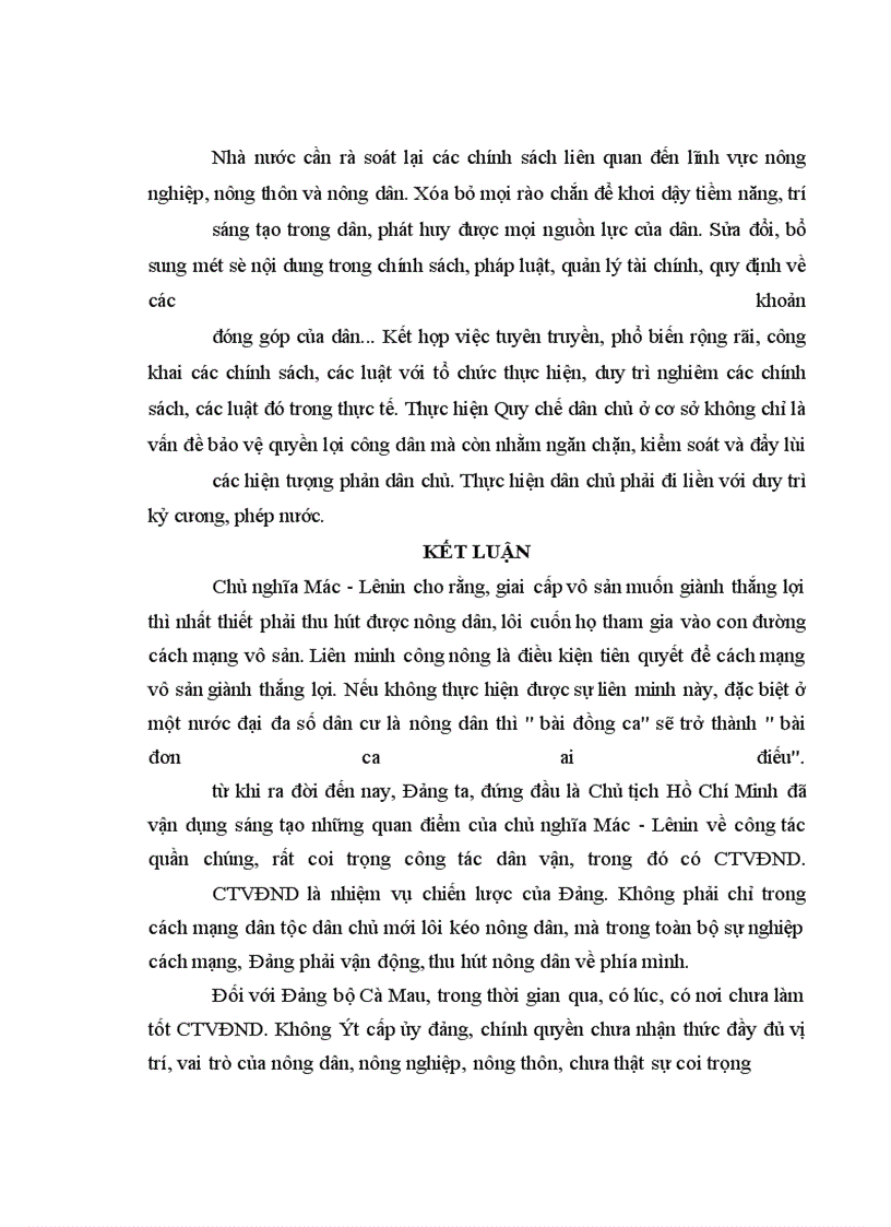 image for page Nâng cao chất lượng CTVĐND của Đảng bộ tỉnh Cà Mau thời kỳ đẩy mạnh CNH, HĐH đất nước.