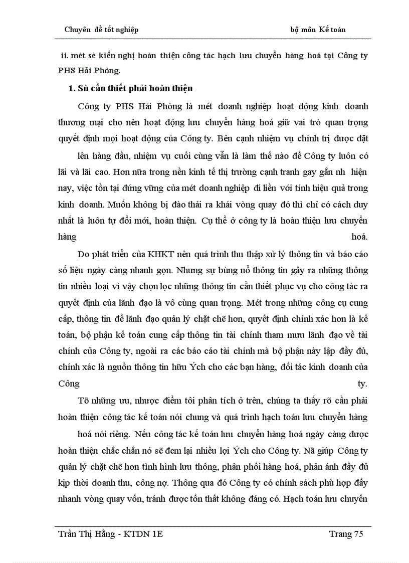 image for page Hoàn thiện công tác kế toán lưu chuyển hàng hoá tại Công ty Phát hành sách Hải Phòng