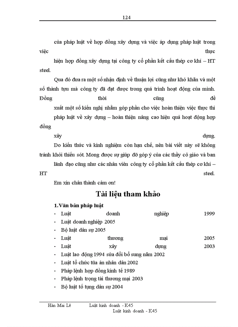 image for page Chế độ pháp lý về hợp đồng xây dựng và thực tiễn áp dụng trong công ty cổ phần kết cấu thép cơ khí HT – steel