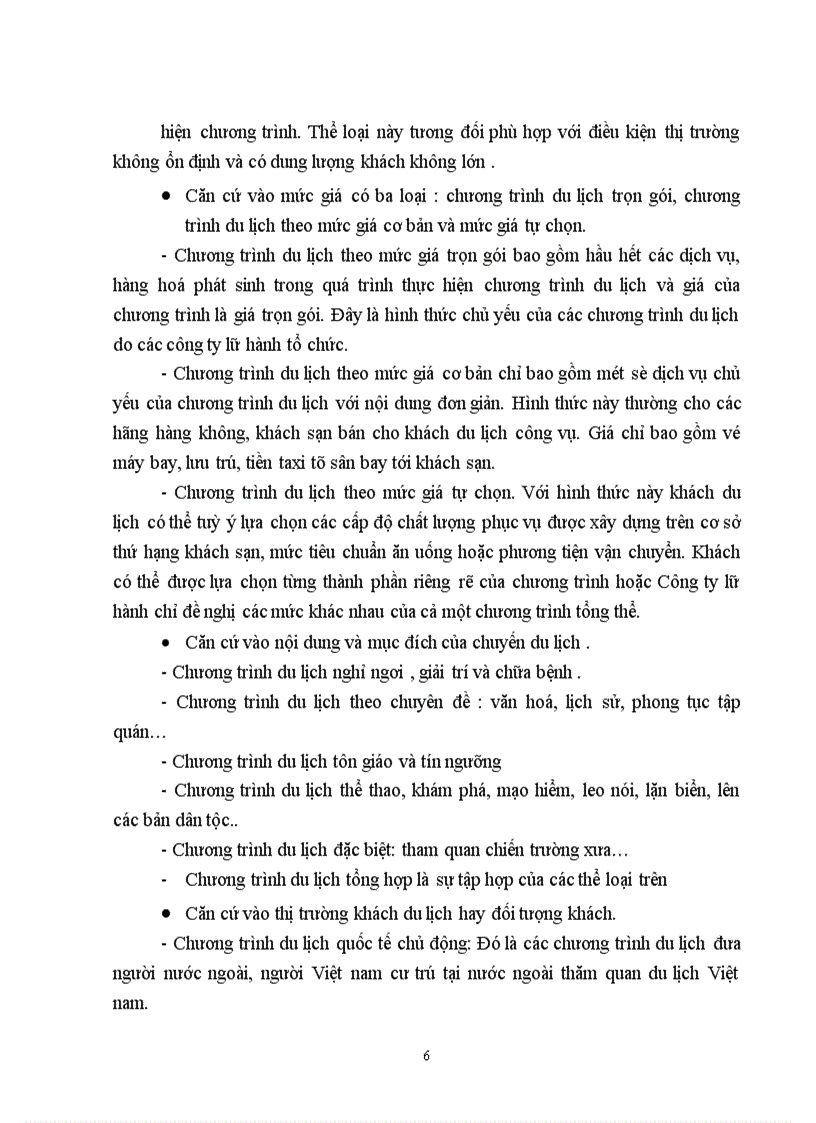 image for page Hiệu quả kinh doanh chương trình du lịch của Công ty du lịch việt nam hà nội, thực trạng và giải pháp