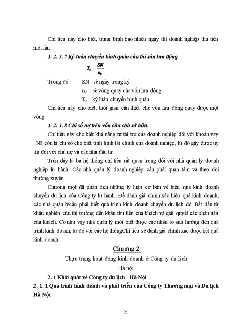 image for page Hiệu quả kinh doanh chương trình du lịch của Công ty du lịch việt nam hà nội, thực trạng và giải pháp