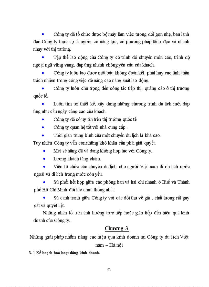 image for page Hiệu quả kinh doanh chương trình du lịch của Công ty du lịch việt nam hà nội, thực trạng và giải pháp