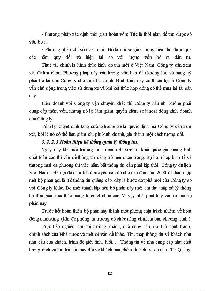 image for page Hiệu quả kinh doanh chương trình du lịch của Công ty du lịch việt nam hà nội, thực trạng và giải pháp