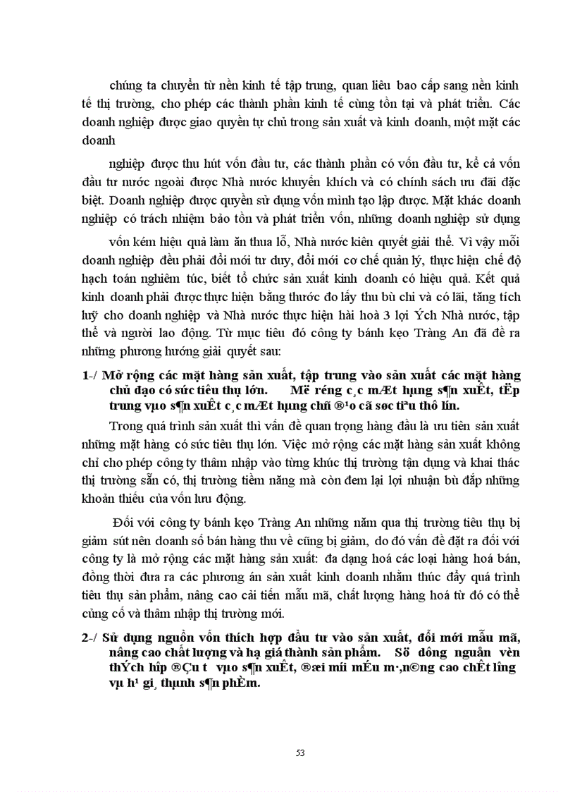 image for page Phân tích việc sử dụng vốn của công ty bánh kẹo Tràng An-Hà Nội.
