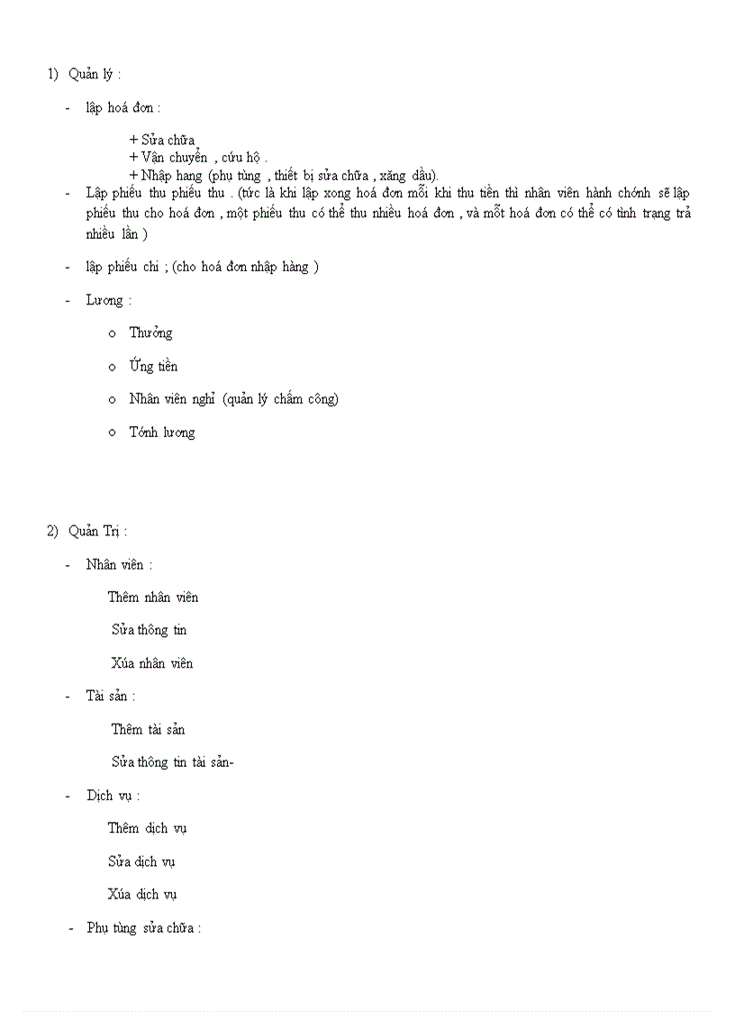 image for page Phân tích thiết kế hệ thống quản lý công ty vận tải, sửa chữa,cứu hộ thiên tuấn