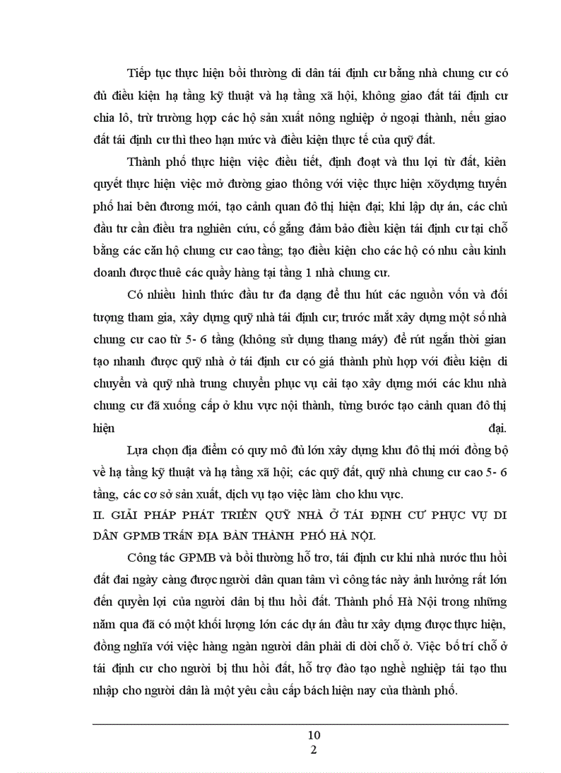 image for page Thực trạng công tác chuẩn bị quỹ nhà ở, đất ở tái định cư trên địa bàn thành phố Hà Nội