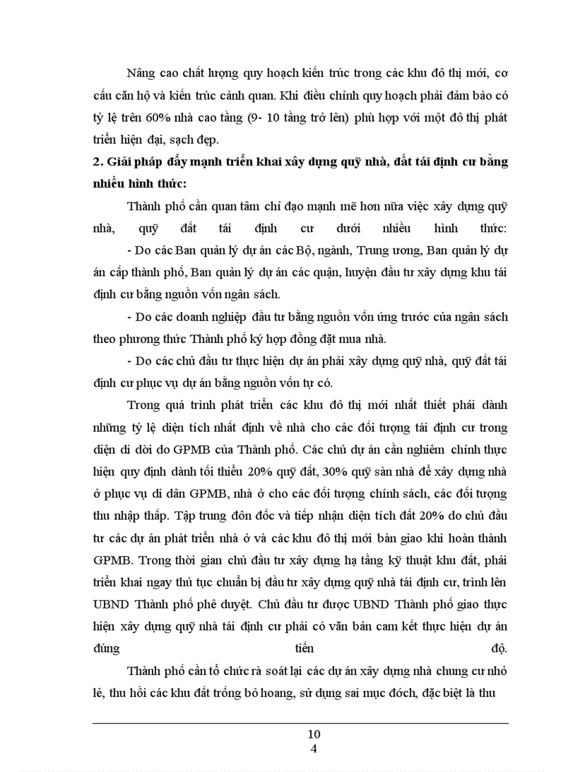 image for page Thực trạng công tác chuẩn bị quỹ nhà ở, đất ở tái định cư trên địa bàn thành phố Hà Nội
