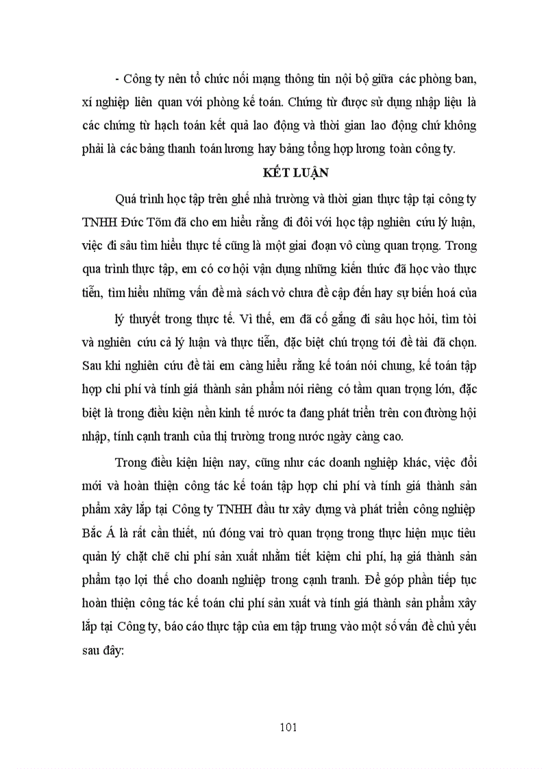 image for page Hoàn thiện kế toán chi phí sản xuất và tính giá thành sản phẩm xây lắp tại Công ty TNHH Đầu tư xây dựng và phát triển công nghệ Bắc Á