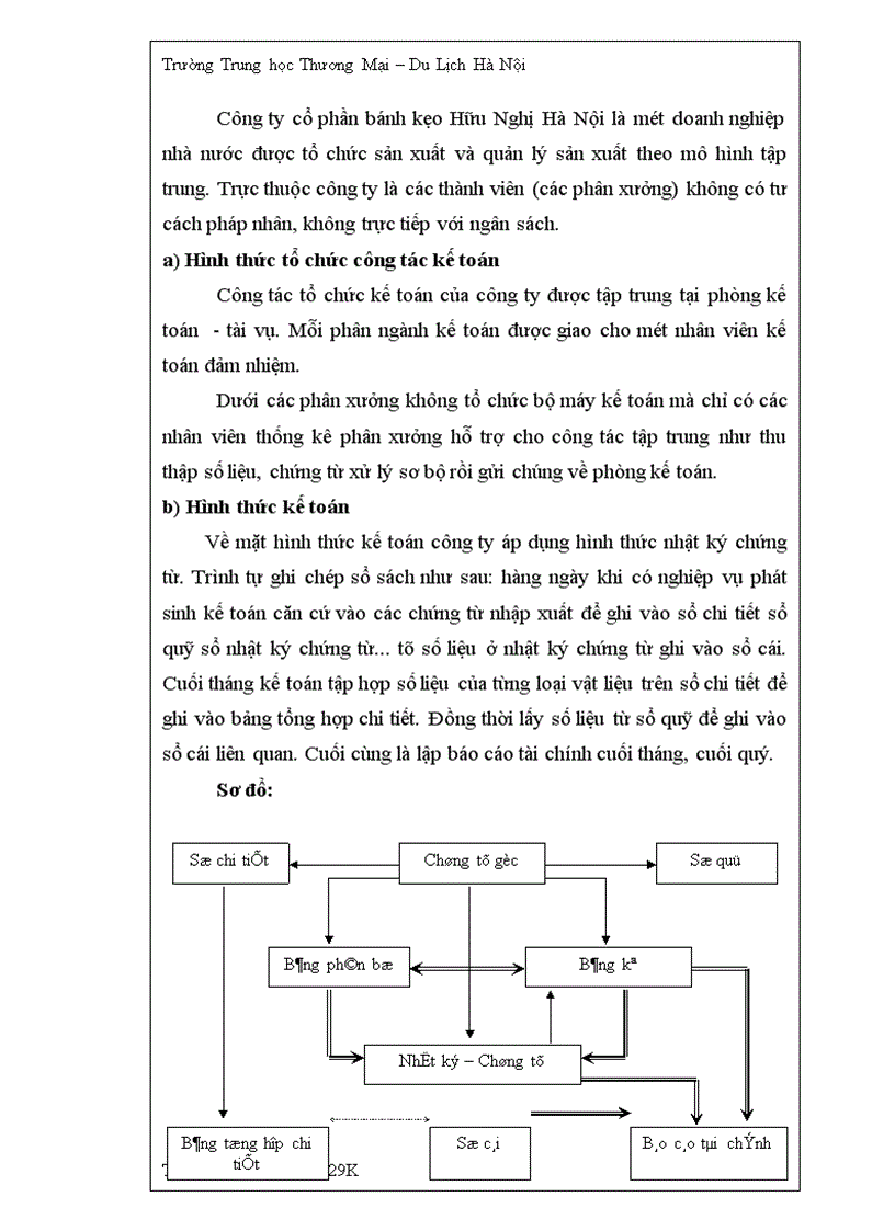 image for page Kế Toán Nguyên Vật Liệu, Công cụ dụng cụ ở Công ty Cổ Phần Bánh Kẹo Hữu Nghị