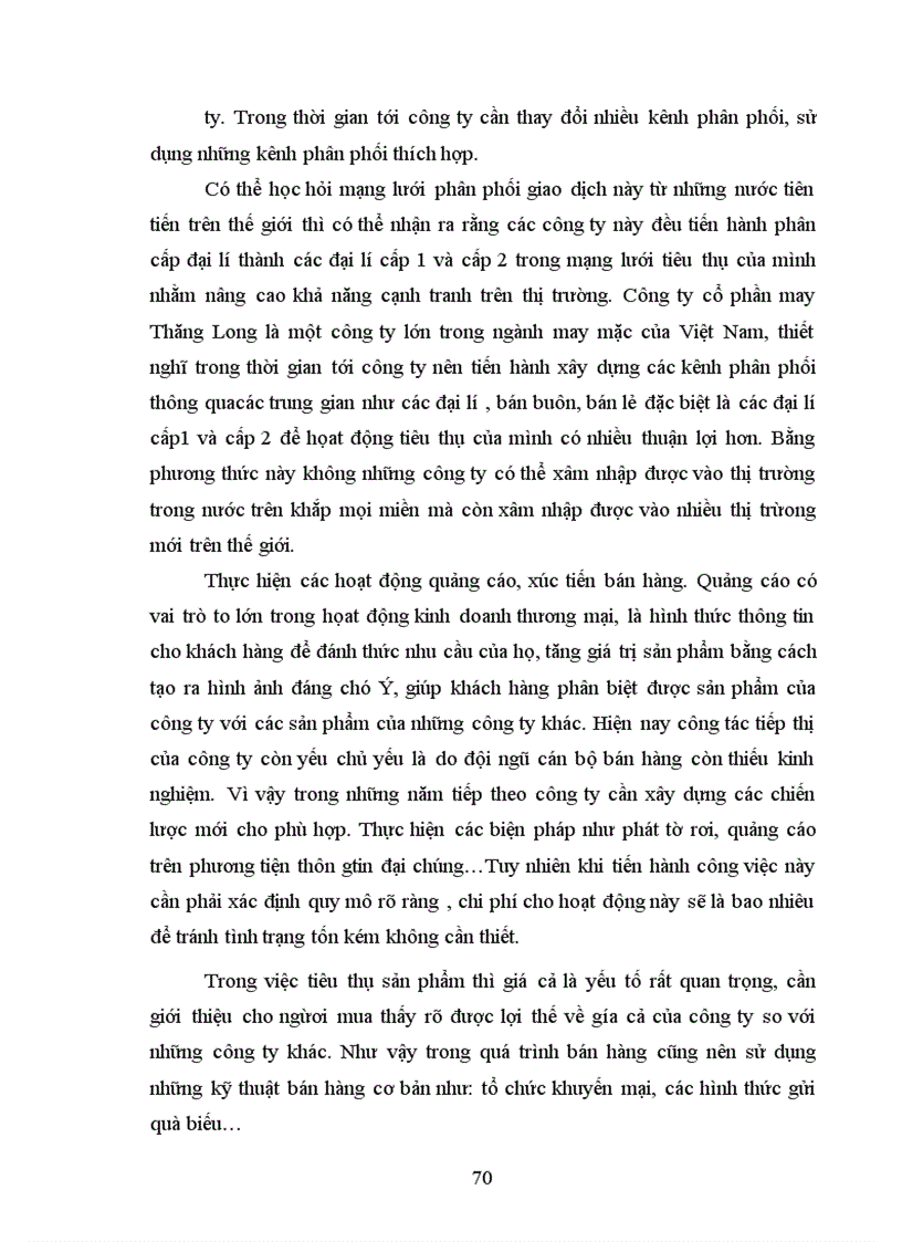 image for page Phân tích tình hình hoạt động sản xuất kinh doanh của công ty Cổ phần may Thăng Long giai đoạn 2000 - 2005