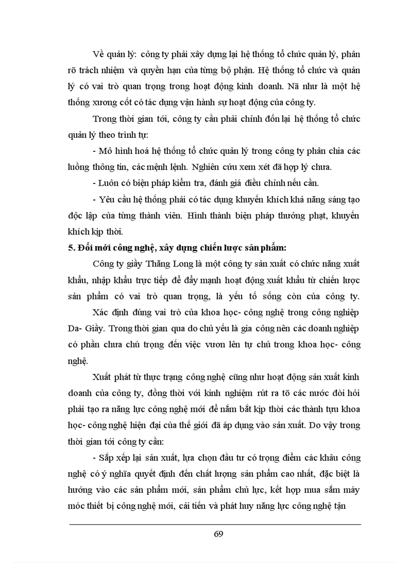 image for page Phương hướng, biện pháp đẩy mạnh xuất khẩu tại công ty giầy Thăng Long