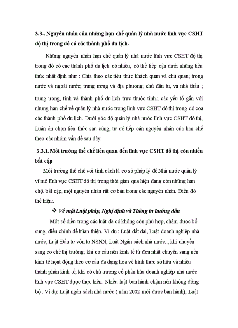 image for page Thực trạng quản lý nhà nước trong lĩnh vực cơ sở hạ tầngở các thành phố du lịch ở nước ta hiện nay