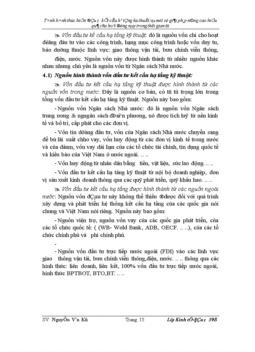 image for page Tình hình thực hiện đầu tư KCHT kỹ thuật và một số giải pháp nâng cao hiệu quả của hoạt động này trong thời gian tới