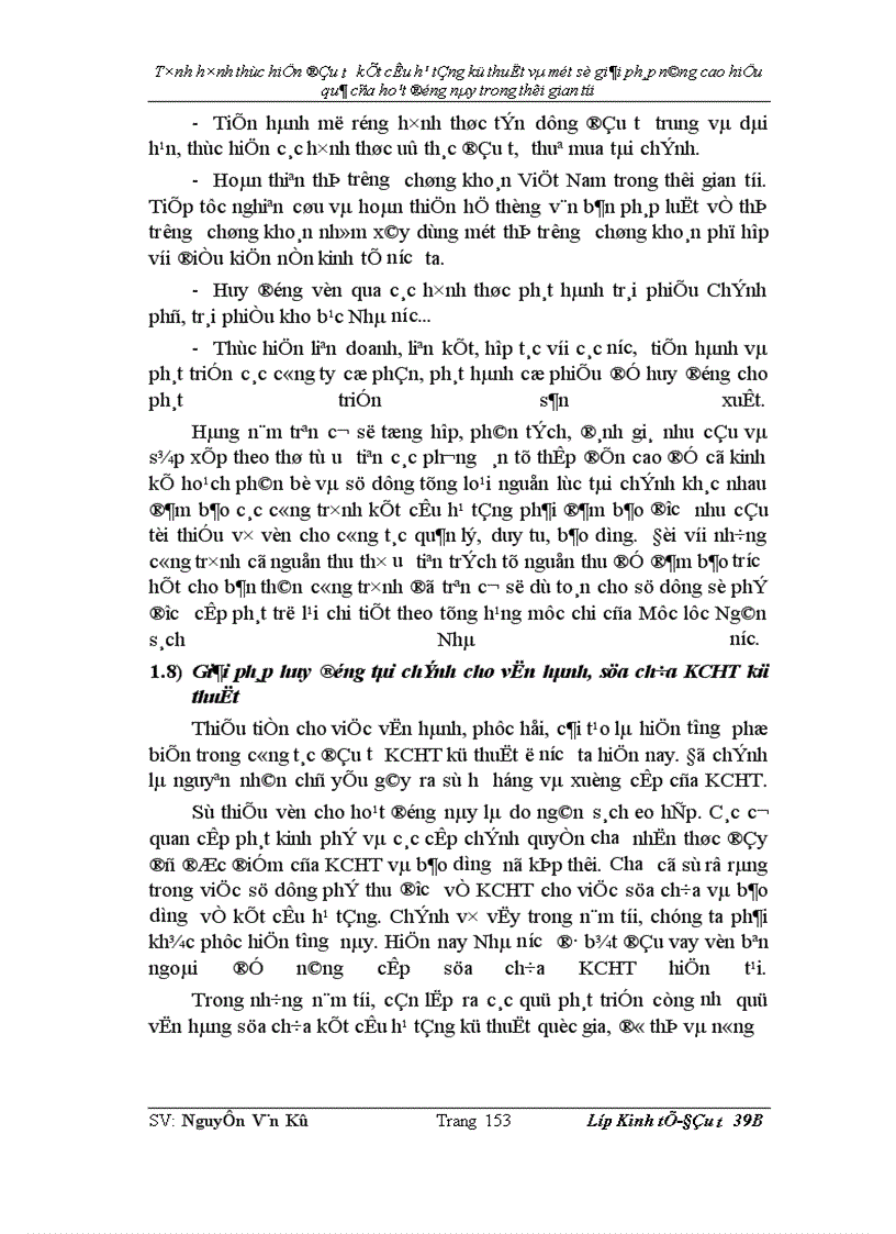 image for page Tình hình thực hiện đầu tư KCHT kỹ thuật và một số giải pháp nâng cao hiệu quả của hoạt động này trong thời gian tới