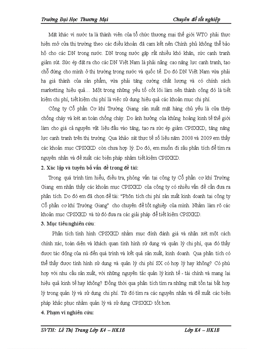 image for page Phân tích chi phí sản xuất kinh doanh tại công ty Cổ phần cơ khí Trường Giang