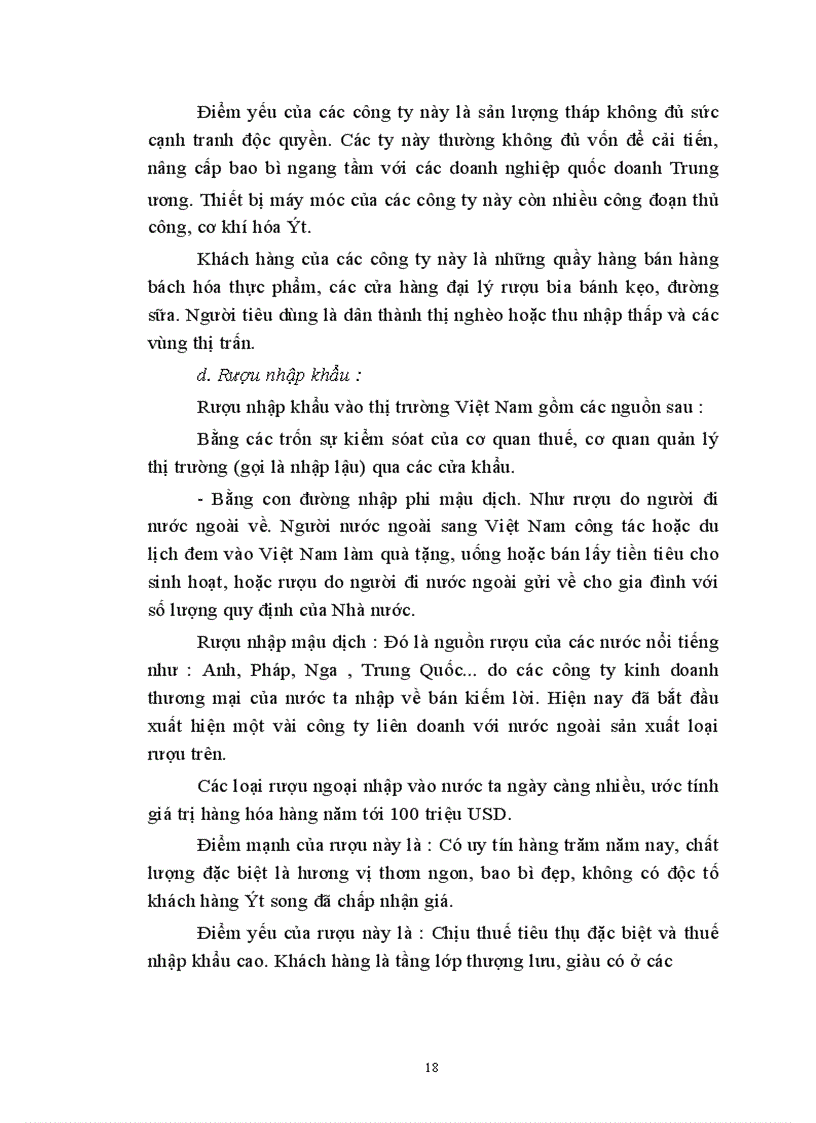 image for page Kiến nghị một số giải pháp về cchiến lược sản phẩm trong hệ thống Marketing - mix ở công ty rượu Hà Nội