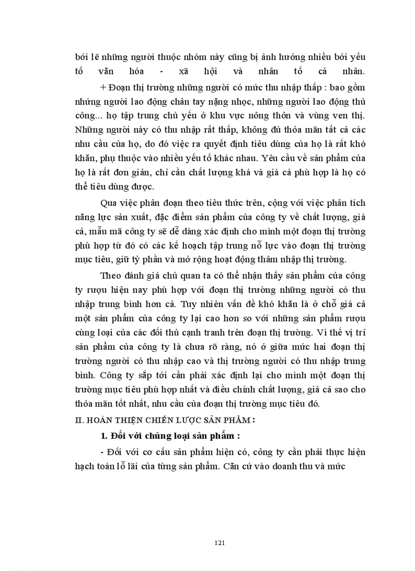 image for page Kiến nghị một số giải pháp về cchiến lược sản phẩm trong hệ thống Marketing - mix ở công ty rượu Hà Nội