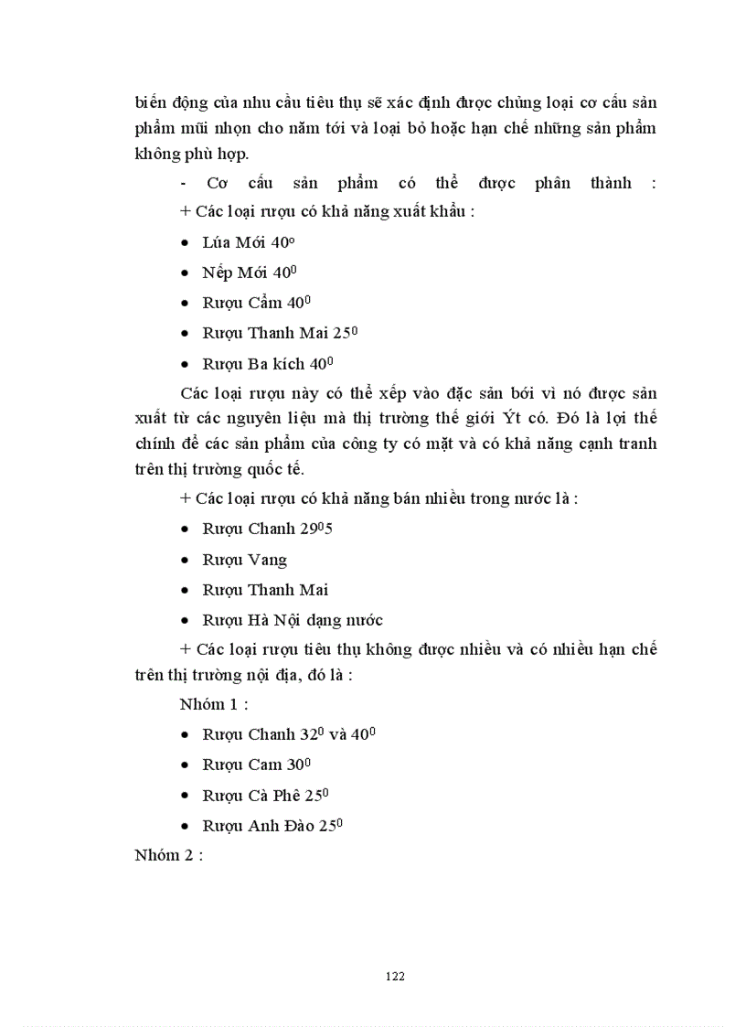 image for page Kiến nghị một số giải pháp về cchiến lược sản phẩm trong hệ thống Marketing - mix ở công ty rượu Hà Nội