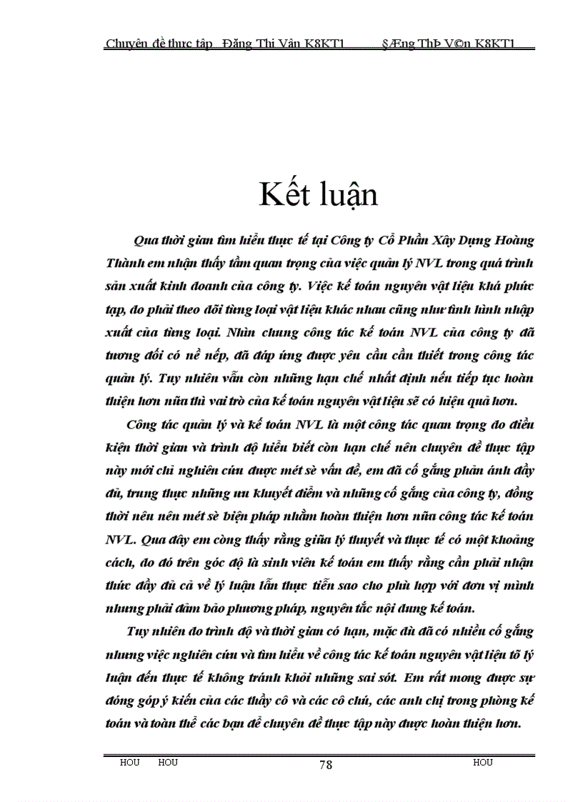 image for page Công tác hạch toán kế toán nguyên vật liệu tại Công ty cổ phần xây dựng Hoàng Thành.