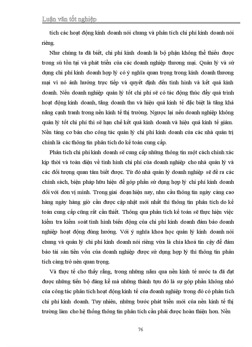 image for page Hoàn thiện nội dung và phương pháp phân tích tình hình quản lý và sử dụng chi phí kinh doanh tại công ty TNHH Ninh Thanh
