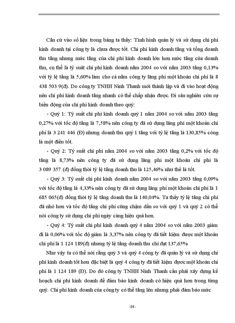 image for page Hoàn thiện nội dung và phương pháp phân tích tình hình quản lý và sử dụng chi phí kinh doanh tại công ty TNHH Ninh Thanh