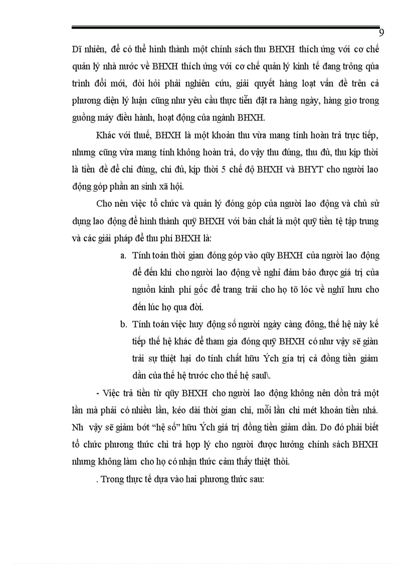 image for page Hoàn thiện hoạt động thu BHXH ở khối hành chính sự nghiệp, khối xã - Thị Trấn ở huyện Hà Trung - Thanh Hoá (2000 - 2004) a