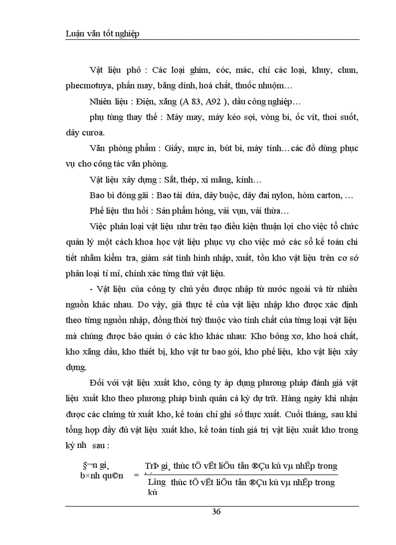 image for page Hạch toán nguyên, vật liệu tại Công ty Dệt – May Hà Nội