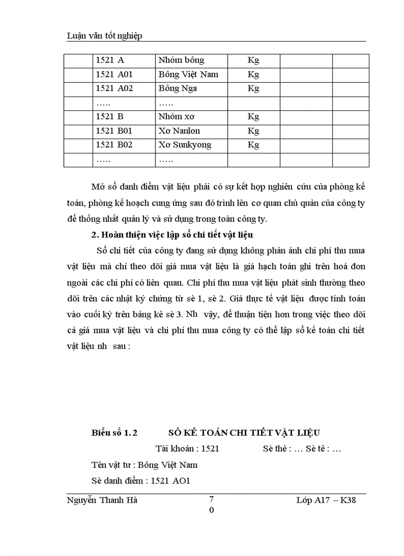 image for page Hạch toán nguyên, vật liệu tại Công ty Dệt – May Hà Nội